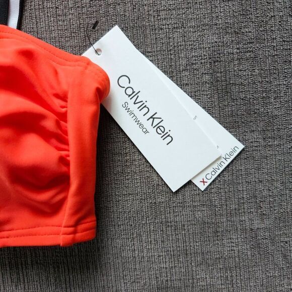 Calvin Klein Women's Logo Elastic Top & Bottom Bikini 2 Piece Set Size Xlarge - Picture 11 of 15